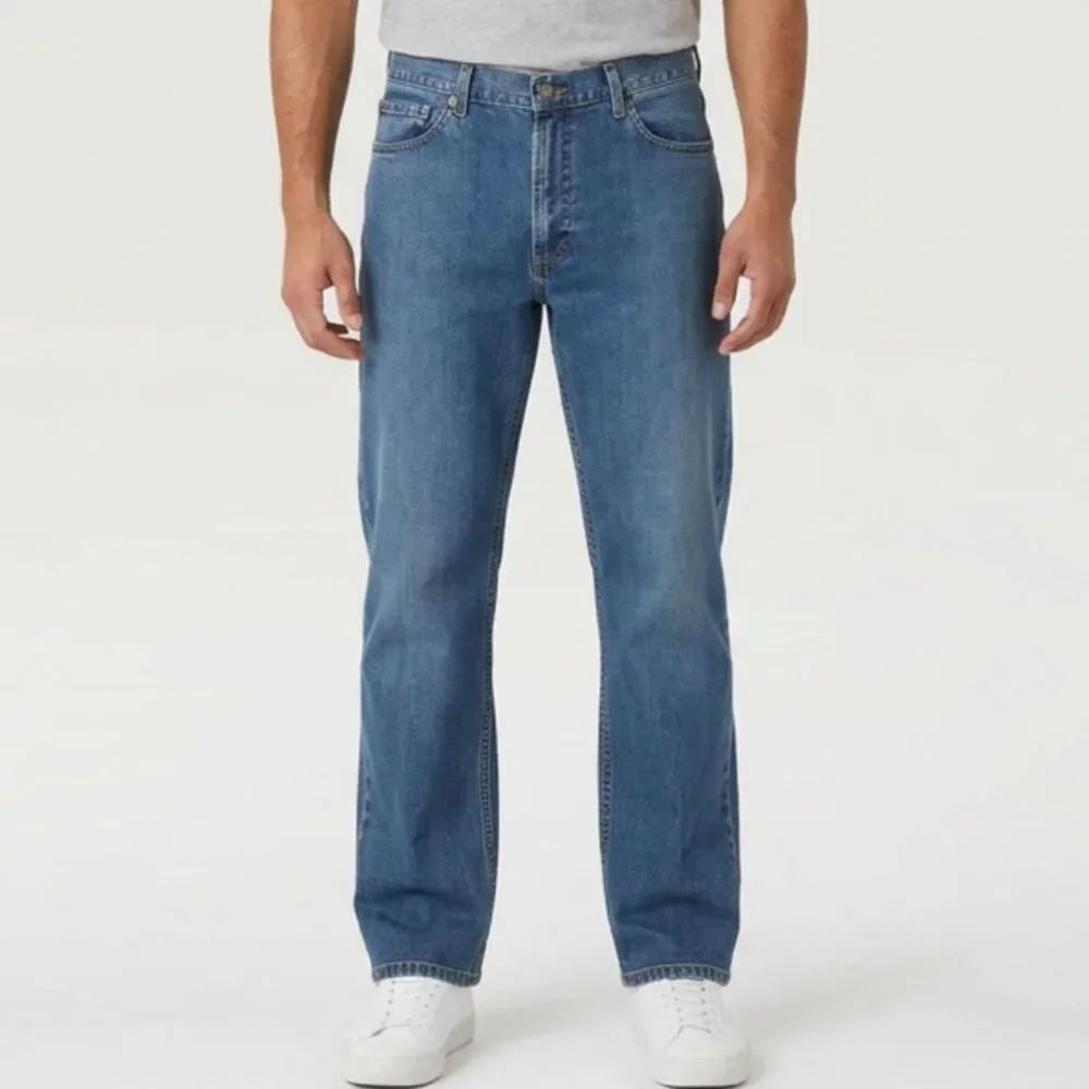 Y2K Levi's 505 Jeans 36x30 Medium Wash Regular Fit Straight Leg Denim Normcore